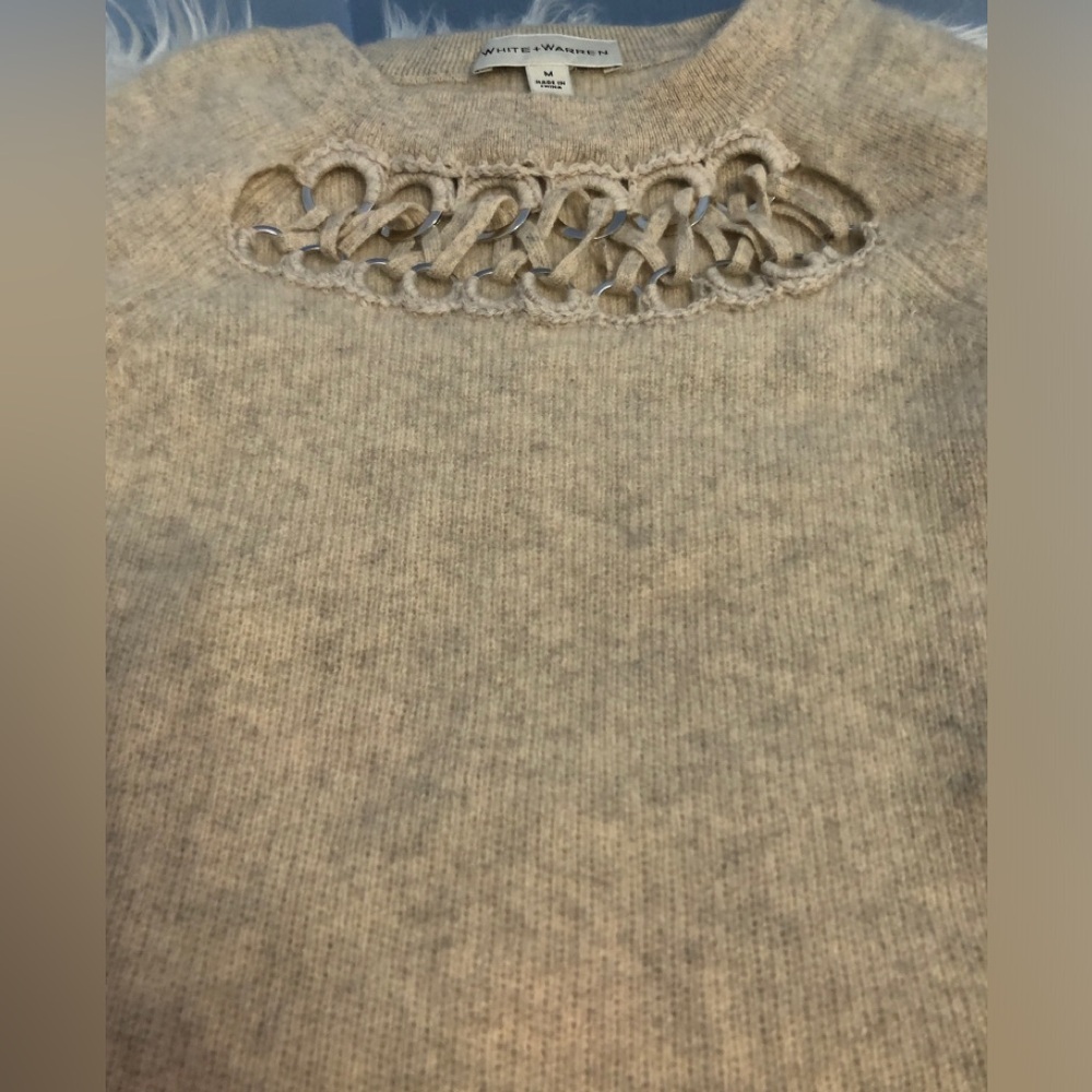 White + Warren Cashmere Sweater - Picture 7 of 7